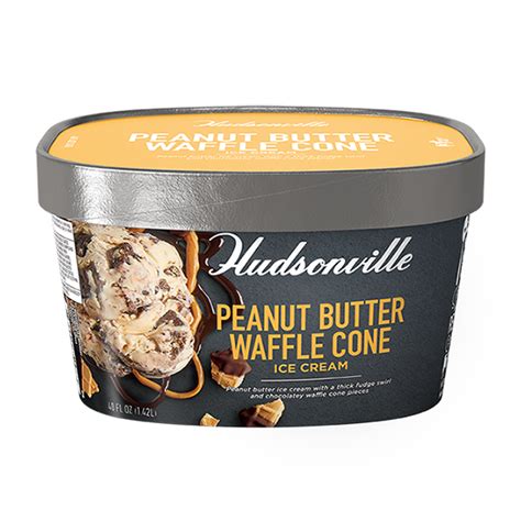 Peanut Butter Waffle Cone Hudsonville Ice Cream