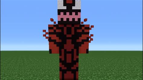 Minecraft Tutorial How To Make A Carnage Statue Youtube
