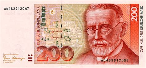 Modern banknotes were first released by the bank of japan in 1885, three years after the japanese government established a centralized bank. Datei:200 dm 1989 vs.jpg | Deutsche mark, Altes geld, Deutsche