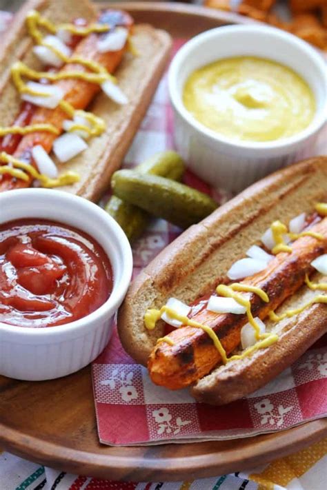 Apparently sprouting decreases carbohydrate content and increases protein and soluble fibre content of grains and legumes. Vegan Smoked Carrot Dogs | Recipe | Eat, Carrot dogs, Eat lunch