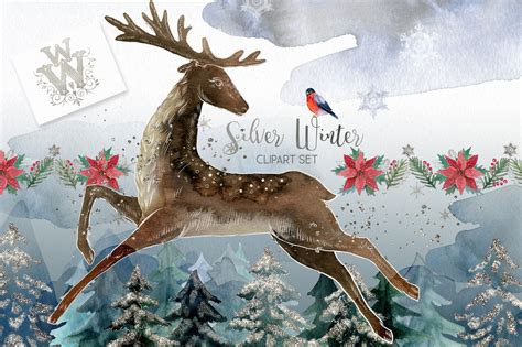 Winter Scene With Deer Clipart 10 Free Cliparts Download Images On