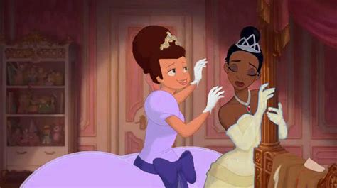 Tiana And Charlotte Change Dress Color Disney Females Fan Art