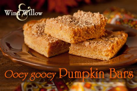 Busy This Holiday Season Wind And Willow Ooey Gooey Pumpkin Bars Are A