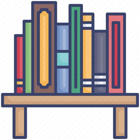 Books Bookshelf Education Library School Shelf Shelves Icon