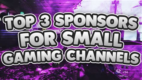 Best Youtube Gaming Sponsorships For Small Channels Youtube