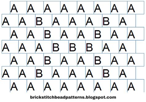 Brick Stitch Bead Patterns Journal X Alphabet 1 Free Brick Stitch