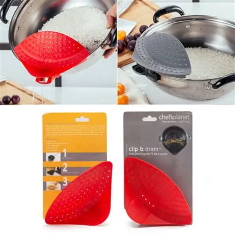 Check Out Kitchen Clip On Strainer With Reasonable Designed Leaking