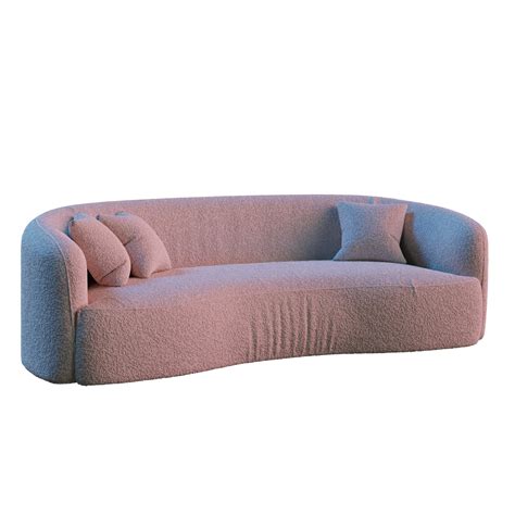 Modern Curved Sofa 3d Model For Blender Imeshh 3d Model Library