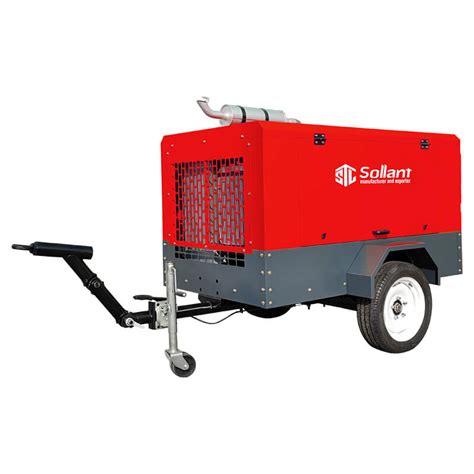 Sollant Towable Portable Air Compressor For Harsh Working Environment