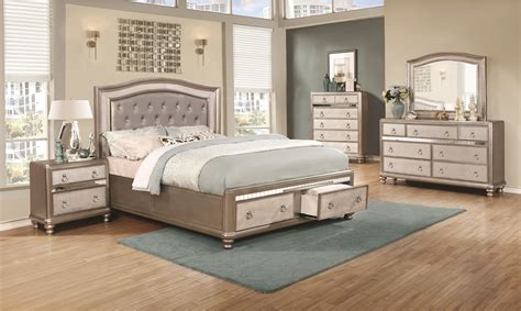 Bedroom Elegant Classic Furniture 4pc Set Uph Eastern King Size Bed W