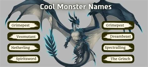 449 Scary Creepy And Best Monster Names Good Name