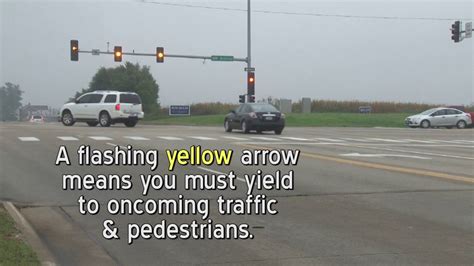 Flashing Yellow Left Turn Arrow Traffic Signals Youtube