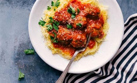 Sheet Pan Spaghetti Squash With Turkey Meatballs Reynolds Brands