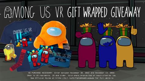 Announcing The T Wrapped Giveaway Get The T Of Among Us Vr