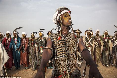 Stunning Photos Of The Fula Wodaabe Have Emerged Showing Tribesmen Celebrating As They Take Part