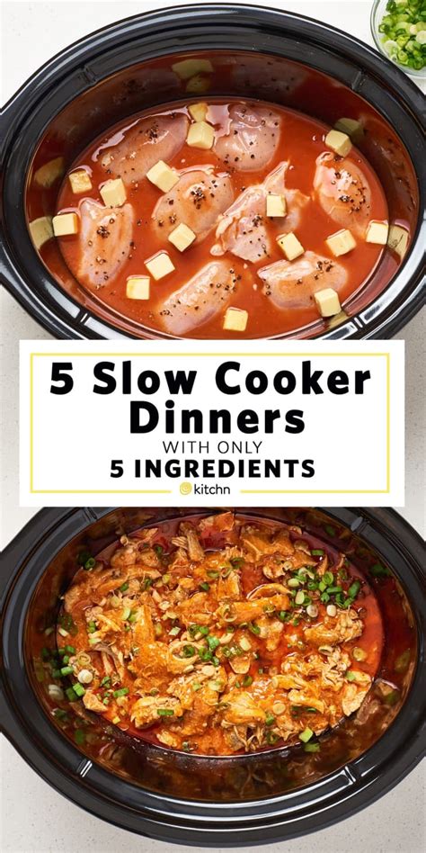Easy Slow Cooker Chicken Dinners With 5 Ingredients The Kitchn