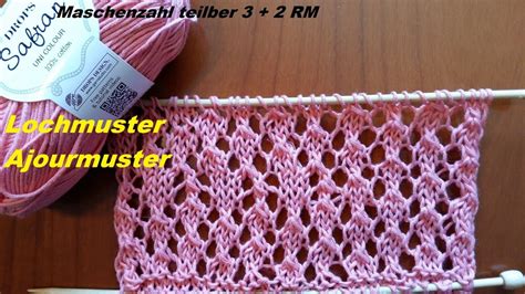 Ein ajourmuster stricken erfordert eine gewisse sorgfalt, doch das ergebnis lohnt sich. 200*Lochmuster*Ajourmuster stricken für Tuch Schal Loop ...