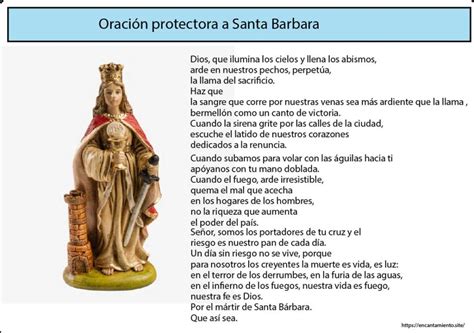 Oración Protectora A Santa Barbara Encantamiento