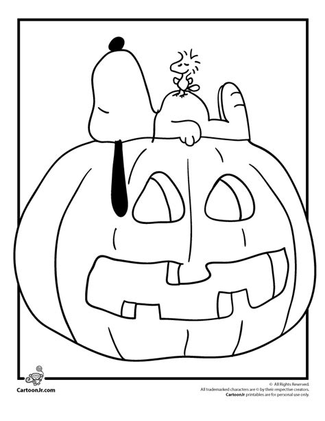 Halloween Coloring Pages Of Snoopy Coloring Home
