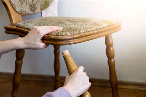 How To Fix A Table Or Chairs With Wobbly Legs Chair Repair Curved