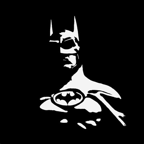 Batman Silhouette Digital Art By Kurt Abbott Pixels