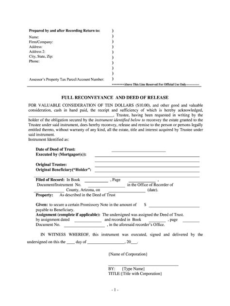 Reconveyance Deed Pre Built Template Airslate Signnow