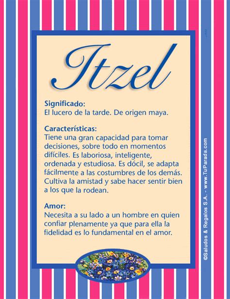 Itzel Significado Del Nombre Itzel Nombres