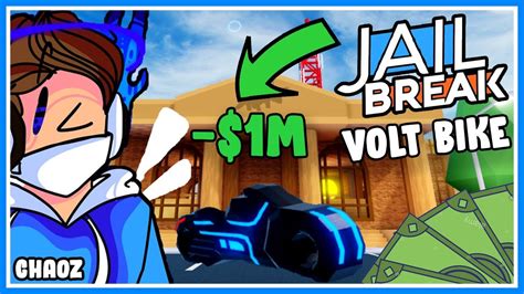 Roblox jailbreak volt bike is good for doing robberies as it moves and accelerate very fast than most vehicles, and its also one of the best when it comes to off roading. BUYING THE 1 MILLION DOLLAR VOLT BIKE IN ROBLOX JAILBREAK ...