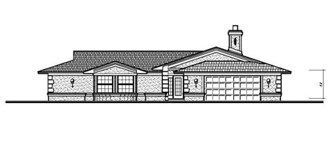 Main Frontal Elevation Drawing Details Of Roof House Dwg File Cadbull