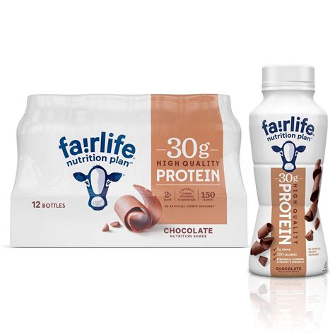 Fairlife Nutrition Plan Chocolate 30g Protein Shake 115 Fl Oz 12 Pack