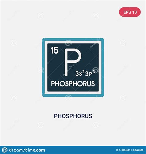 Phosphorus Symbol P Element Of The Periodic Table On White Ball With
