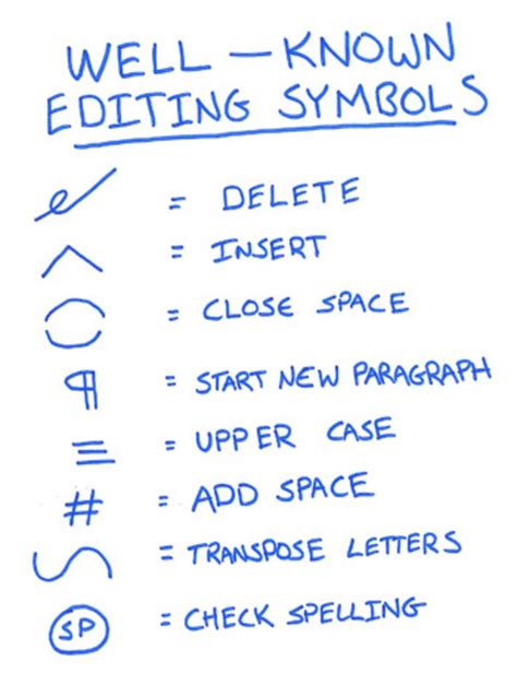 How To Revise Your Writing And Awesome Editing Symbols You Should Know