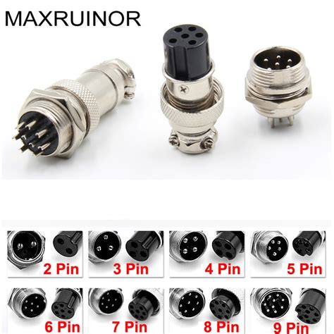 10 Set 23456789 Pin Xlr Audio Cable Connector Male And Female