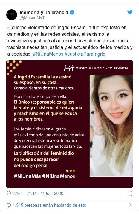 La Ciudad De Las Diosas Feminicidio De Ingrid Escamilla Por Qué El