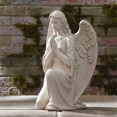 Garden Oasis Kneeling Angel Statue 21 Outdoor Living Outdoor Decor