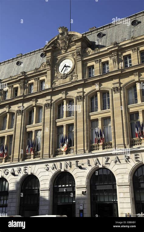 The Exterior View Of Gare Saint Lazare Saint Lazare Train Station Paris