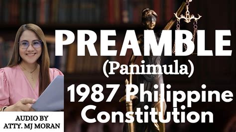 Preamble 1987 Philippine Constitution Panimula Ng Saligang Batas
