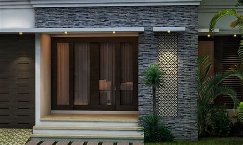 Namun untuk konsep yang kali ini berbeda dari sebelumnya. Rumah Minimalis Tampak Depan Dengan Batu Alam - Desain ...