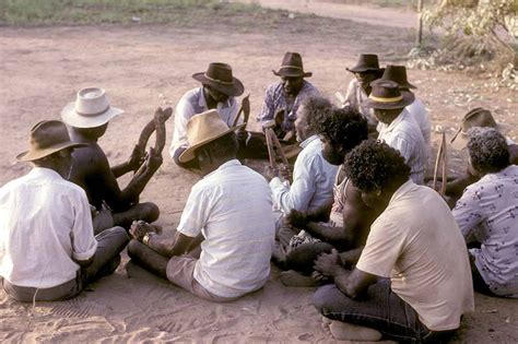 Yanyuwa Men Singing Aboriginal Initiation Ceremonies Marndiwala