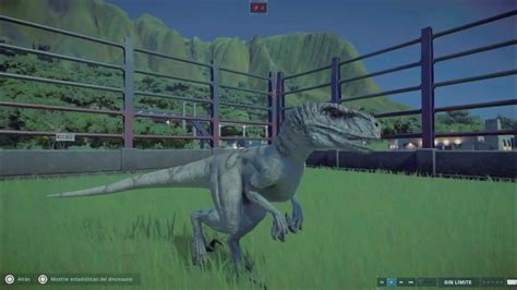 Atrociraptor Escapando Del Cercado Jurassic World Evolution 2 Youtube