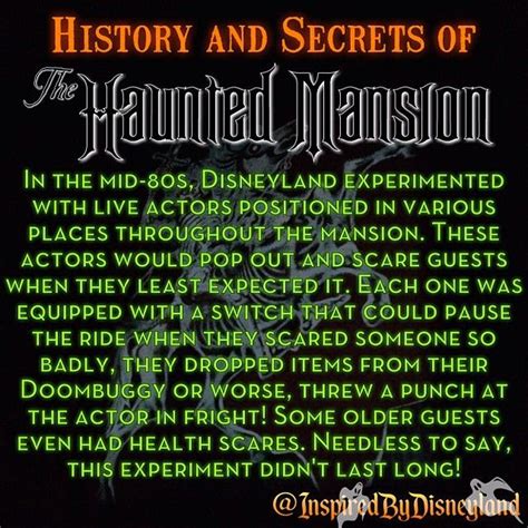 History And Secrets Of The Haunted Mansion Haunted Mansion Disneyland
