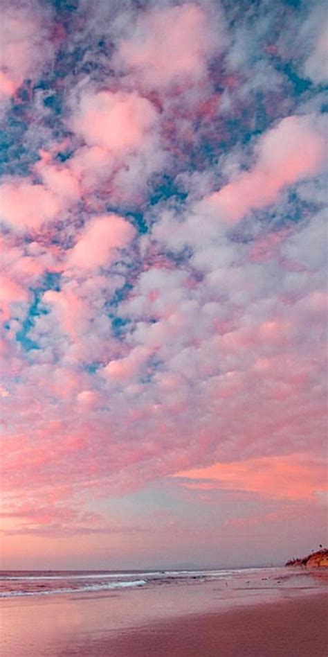 Home Screen Aesthetic Pink Sunset Wallpaper Download Free Mock Up