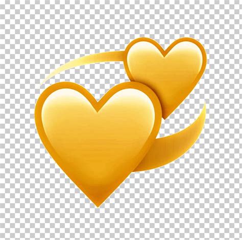 Share the best gifs now >>> Heart Emoji Yellow Love M-095 PNG, Clipart, Computer ...