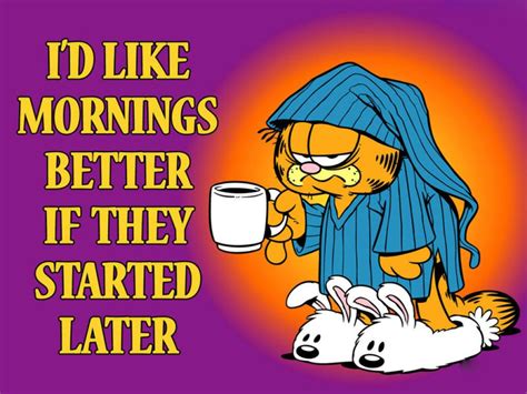 Garfield Morning Quotes Quotesgram