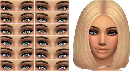 Maxis Match Improved Default Eyes Sims 4 Cc Sims 4 Cc Eyes Sims 4