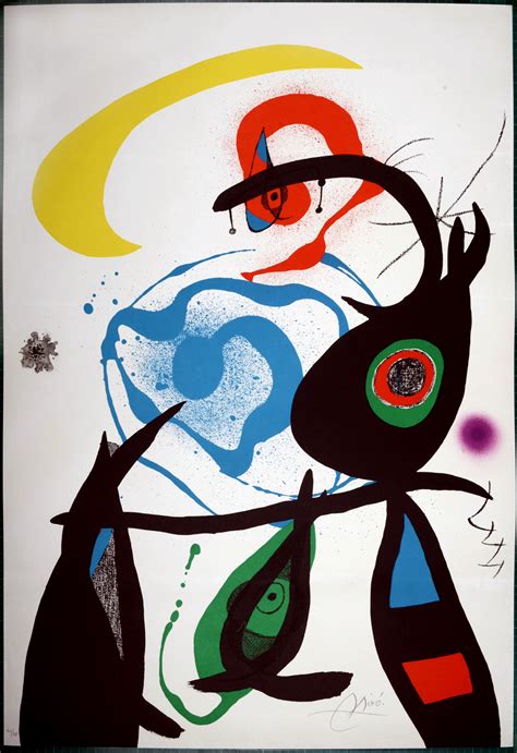 This toute epreuve fine art print and related works can be found at fulcrumgallery.com. Joan Miró : Oda à Joan Miro, 1973 - Grande Lithographie ...