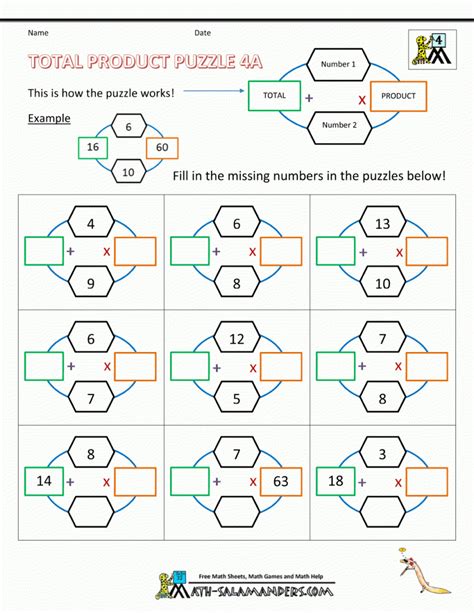 Math Worksheets Brain Teasers For Middle School Incredible — Db