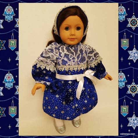 hanukkah dress headband tights and shoes fits american girl etsy doll clothes american girl
