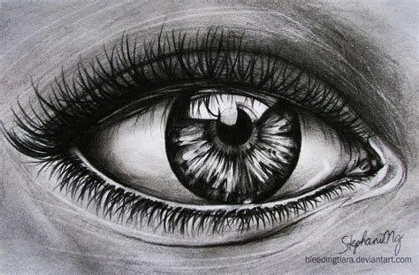 Eye Reflection Drawing In Your Eyes Eye Drawing By ~heyydaydreamer