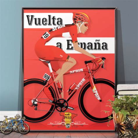 Es la única prueba de carretera de. Vuelta a España Bicycle Poster|The Bazaarist